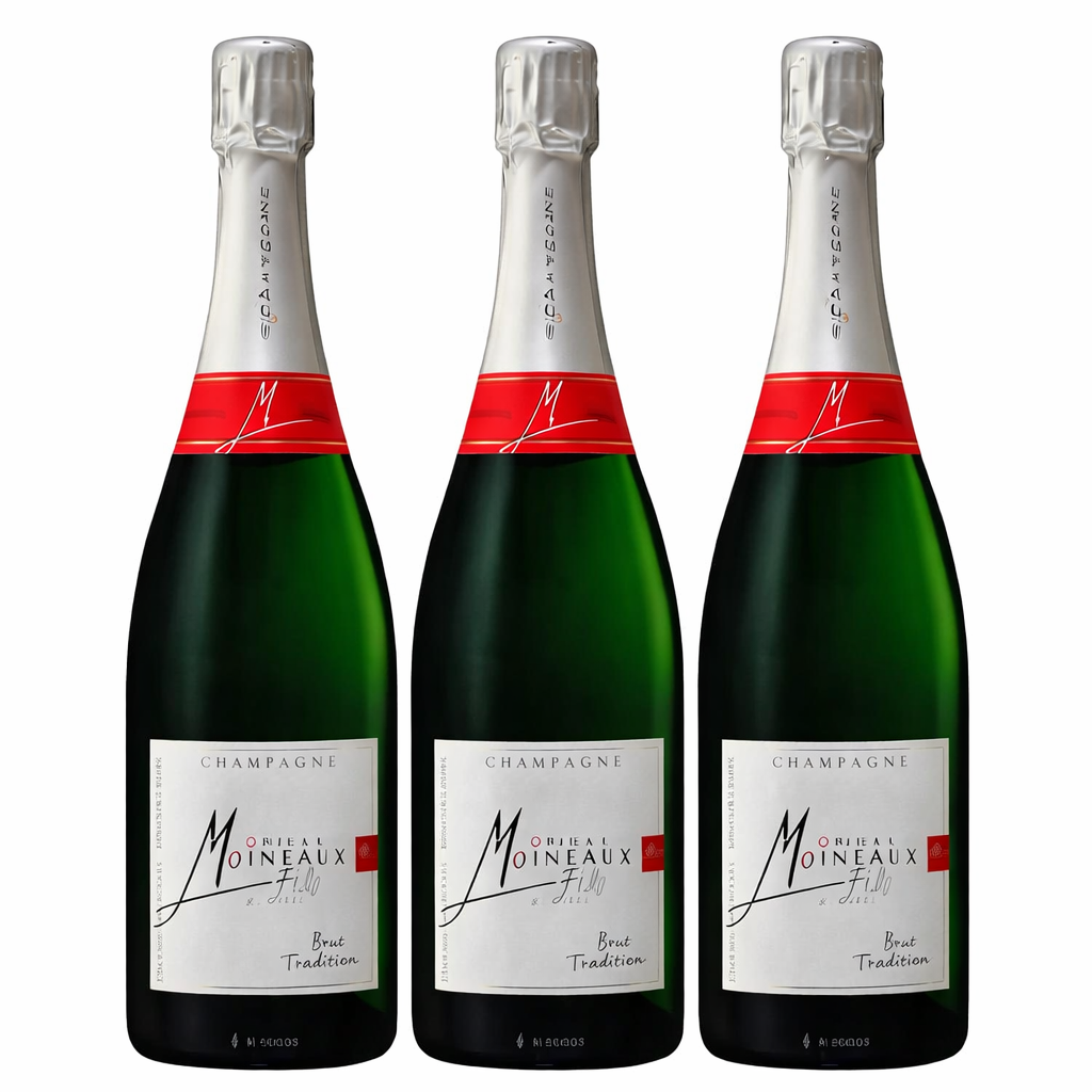 Champagne Marcel Moineaux - Brut Tradition Blanc de Blancs - 3 Bottle Pack - Featured Image